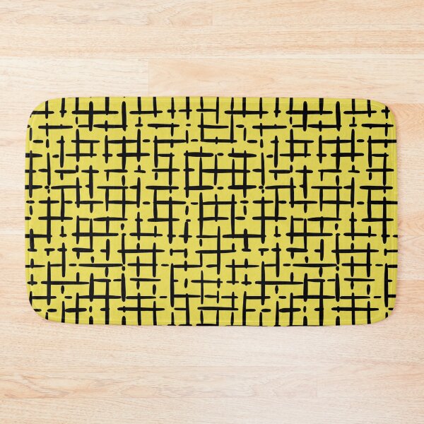 Item preview, Thick Black Broken Crosshatch on Yellow  designed and sold by KSimpson838.