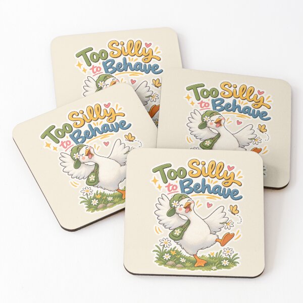 Item preview, Too Silly to Behave – Funny Goose designed and sold by Sasas Design.