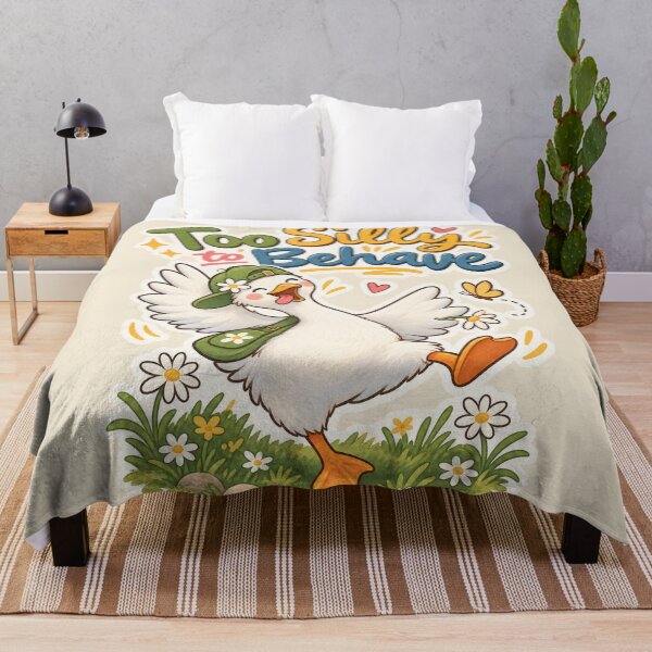 Item preview, Too Silly to Behave – Funny Goose designed and sold by Sasas Design.