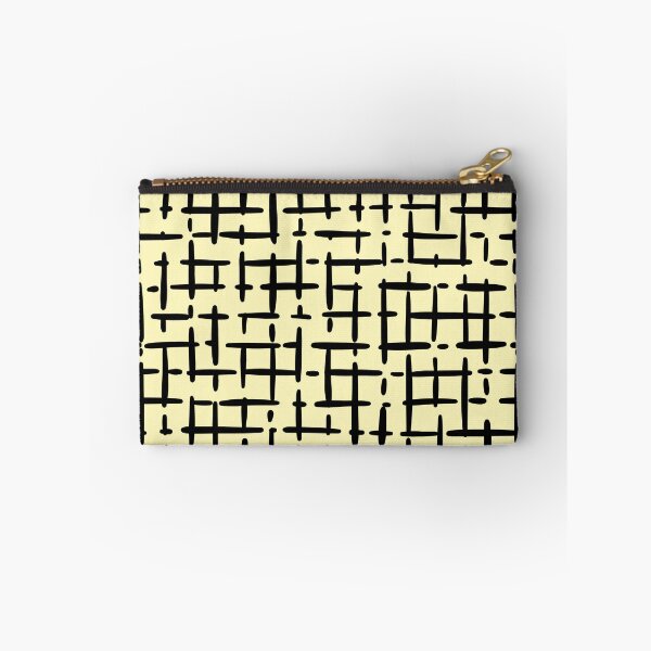 Item preview, Thick Black Broken Crosshatch on Light Yellow  designed and sold by KSimpson838.