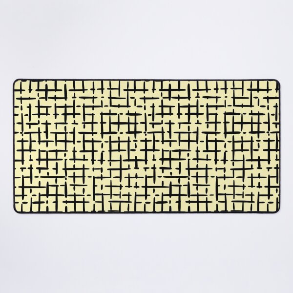 Item preview, Thick Black Broken Crosshatch on Light Yellow designed and sold by KSimpson838.