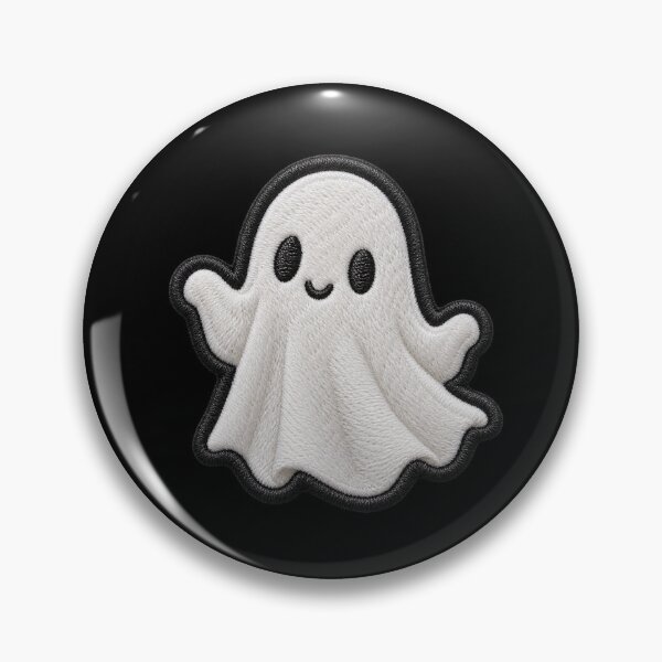 Item preview, Cute Embroidered Ghost Patch Sticker Halloween Spooky Gift designed and sold by ArcanePrintsxo.