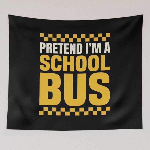 Item preview, Pretend I'm A School Bus Lazy Halloween Costume Funny School Bus T-Shirt designed and sold by Trendably.