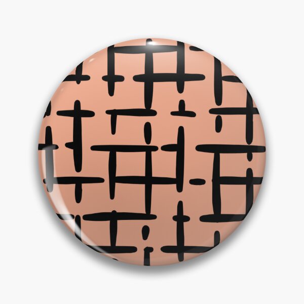 Item preview, Thick Black Broken Crosshatch on Light Orange  designed and sold by KSimpson838.