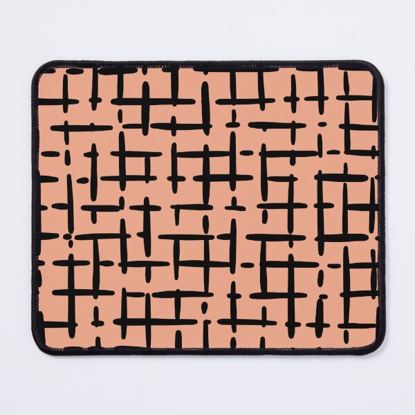 Item preview, Thick Black Broken Crosshatch on Light Orange designed and sold by KSimpson838.