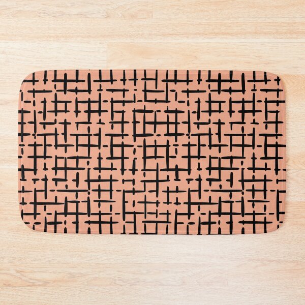 Item preview, Thick Black Broken Crosshatch on Light Orange  designed and sold by KSimpson838.
