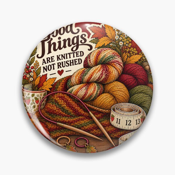 Item preview, Autumn Knitting Retro Print by PanaluPrint designed and sold by PanaluPrint .