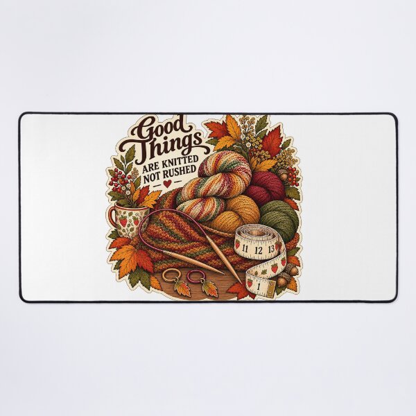 Item preview, Autumn Knitting Retro Print by PanaluPrint designed and sold by PanaluPrint .