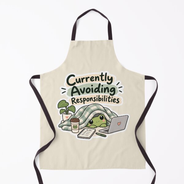 Item preview, Currently Avoiding Responsibilities – Funny Lazy Frog designed and sold by Sasas Design.