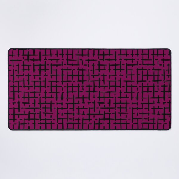 Item preview, Thick Black Broken Crosshatch on Dark Mulberry  designed and sold by KSimpson838.