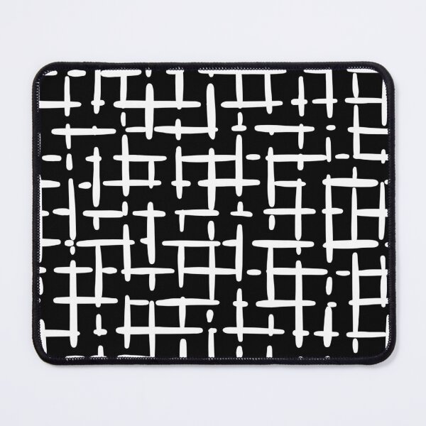 Item preview, Thick White Broken Crosshatch on Black designed and sold by KSimpson838.