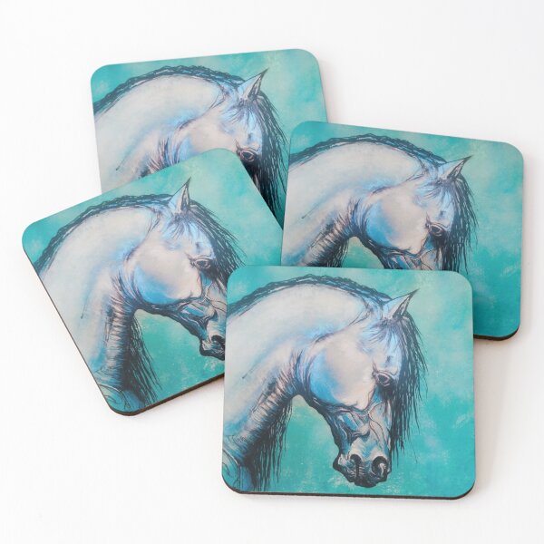 Item preview,  ´Bellisima´ Vibrant Blue Equestrian Horse Head Painting  designed and sold by Melissa Sadie Wright.