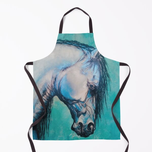 Item preview,  ´Bellisima´ Vibrant Blue Equestrian Horse Head Painting  designed and sold by Melissa Sadie Wright.