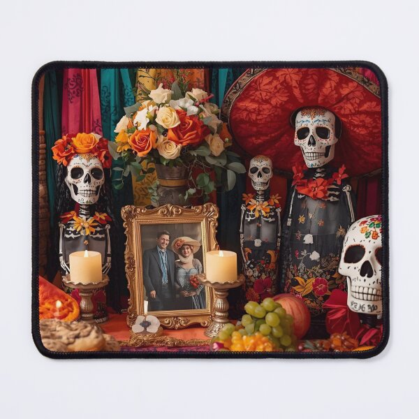 Item preview, Vibrant Día de Muertos Ofrenda: Calavera, Catrina, and Marigolds designed and sold by VibranPalette.