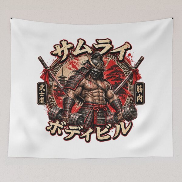 Item preview, Samurai Bodybuilding Gym Warrior - Japanese Katana Art designed and sold by Legacy Apparel Co..
