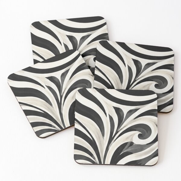 Item preview, Hand-Painted Zebra Swirl Fabric Design designed and sold by annenambiro.