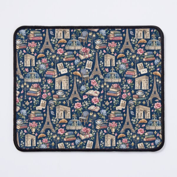 Item preview, Dark Parisian Night Watercolor Pattern designed and sold by NoExcusesTraveller .