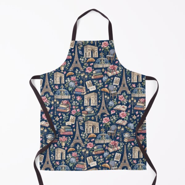 Item preview, Dark Parisian Night Watercolor Pattern designed and sold by NoExcusesTraveller .