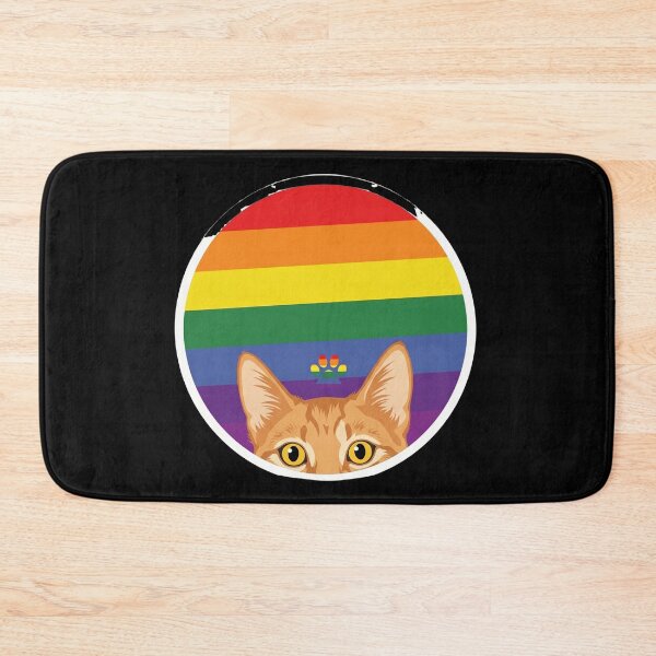 Item preview, Rainbow Pride Cat Orange Tabby Pride Month designed and sold by Retro Whiskers.