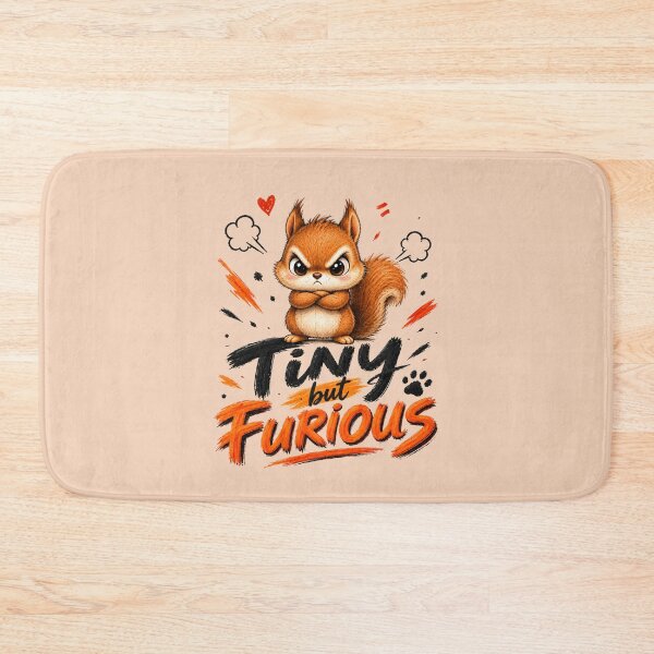Item preview, Tiny but Furious Squirrel – Cute Angry Squirrel designed and sold by Sasas Design.