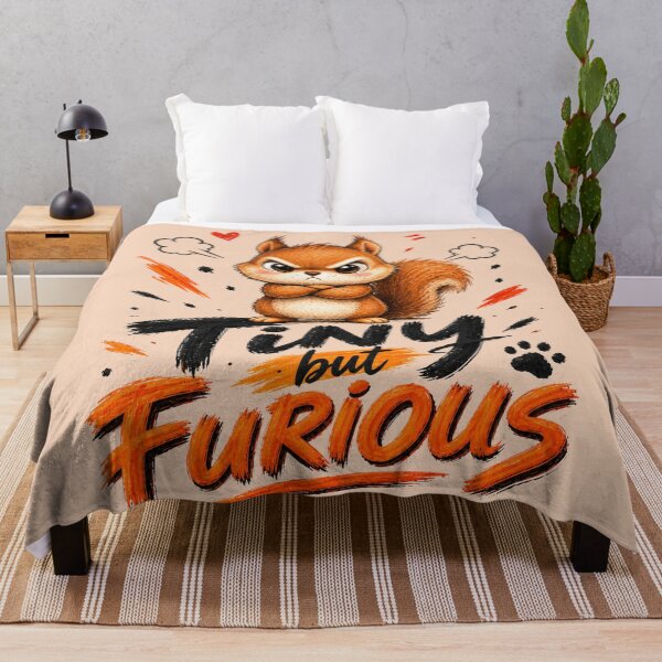 Item preview, Tiny but Furious Squirrel – Cute Angry Squirrel designed and sold by Sasas Design.
