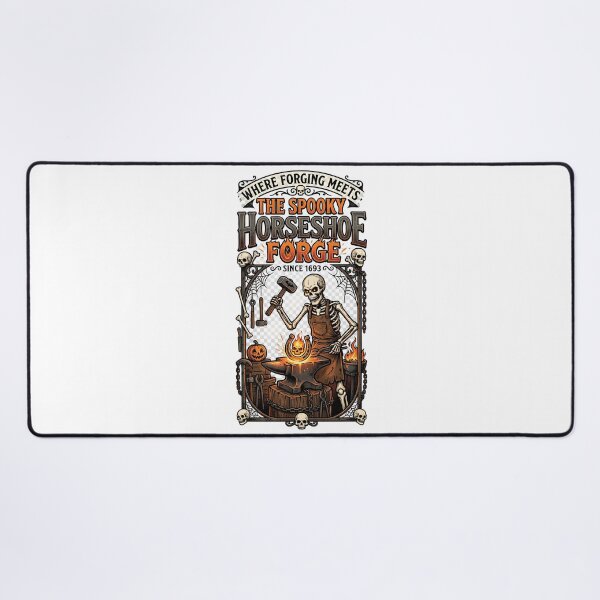 Item preview, Where forging meets the spooky horseshoe forge - Halloween for farriers designed and sold by ParadoxParadox.