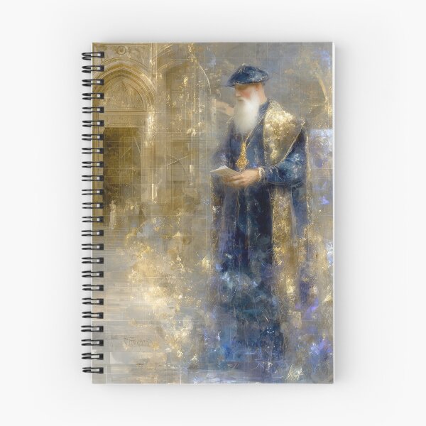 Item preview, Nostradamus – Mystical Seer in Golden Light designed and sold by All Souls Dream.