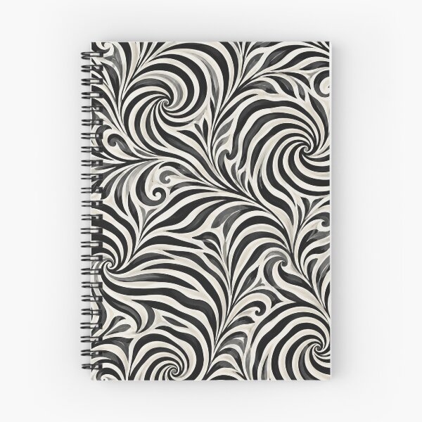 Item preview, Luxury Zebra Spiral Textile Pattern designed and sold by annenambiro.