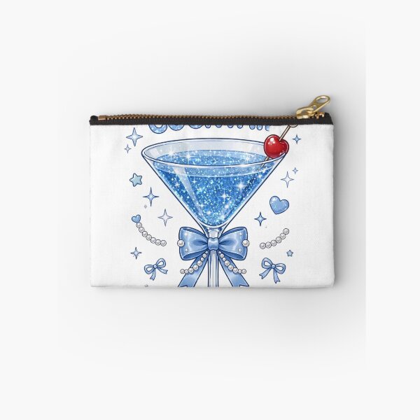 Item preview, Blue Coquette Cocktail Glitter Martini designed and sold by mochiMooco.