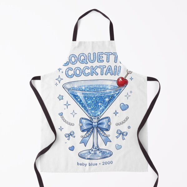 Item preview, Blue Coquette Cocktail Glitter Martini designed and sold by mochiMooco.