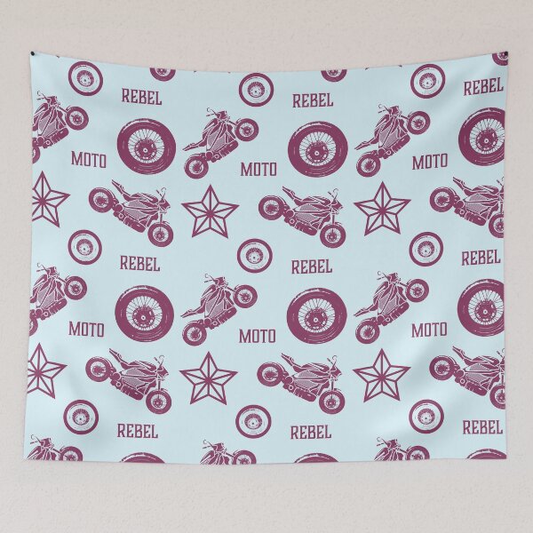 Item preview, Moto Rebel Emblem | Vintage Motorcycle Biker Badge designed and sold by Half Mess.