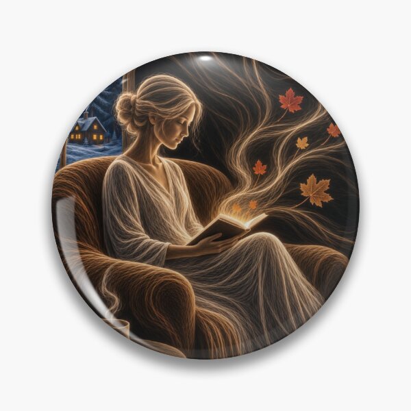 Item preview, Woman Reading in an Armchair designed and sold by FlowSilk.