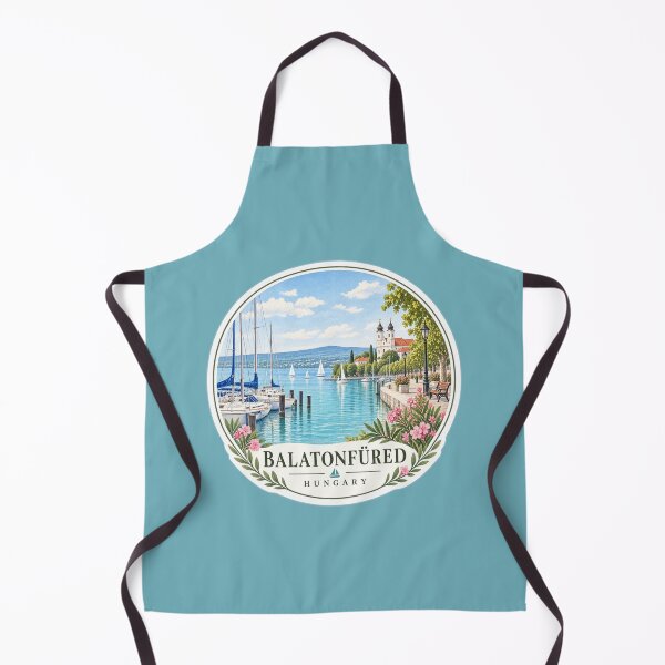Item preview, Tihany Hungary Lake Balaton Lavender Travel Art designed and sold by GusiaTreasures.