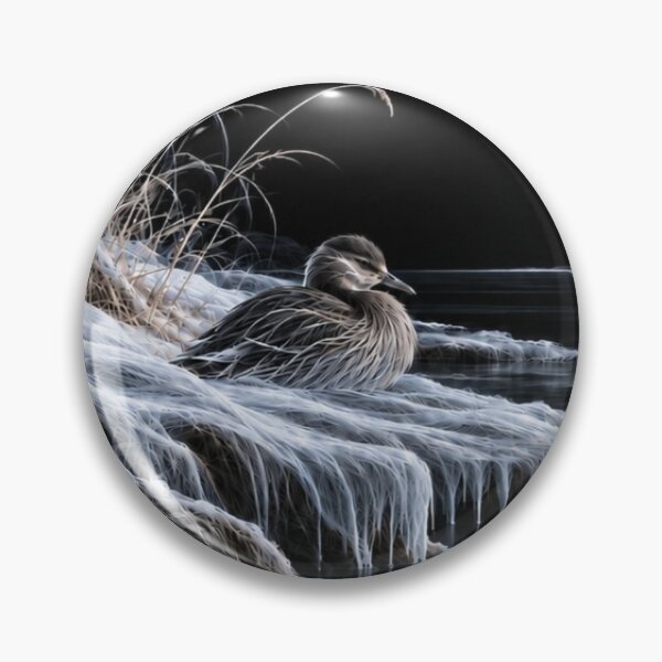 Item preview, Duck on an Icy Shore designed and sold by FlowSilk.