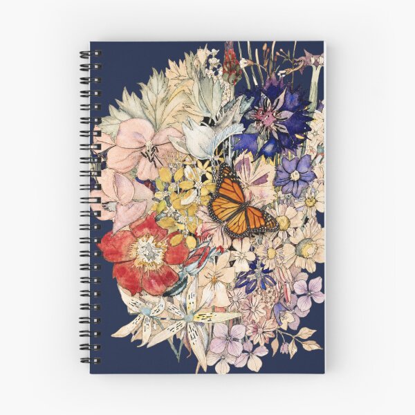 Item preview, Watercolor Floral with Monarch Butterfly designed and sold by cbfineart.