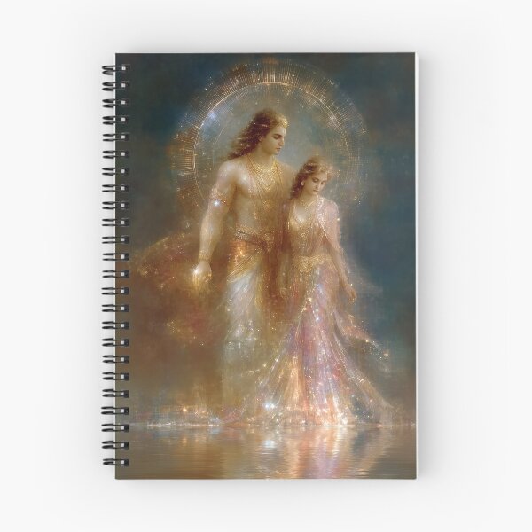 Item preview, Shiva and Parvati – Divine Union in Golden Light designed and sold by All Souls Dream.