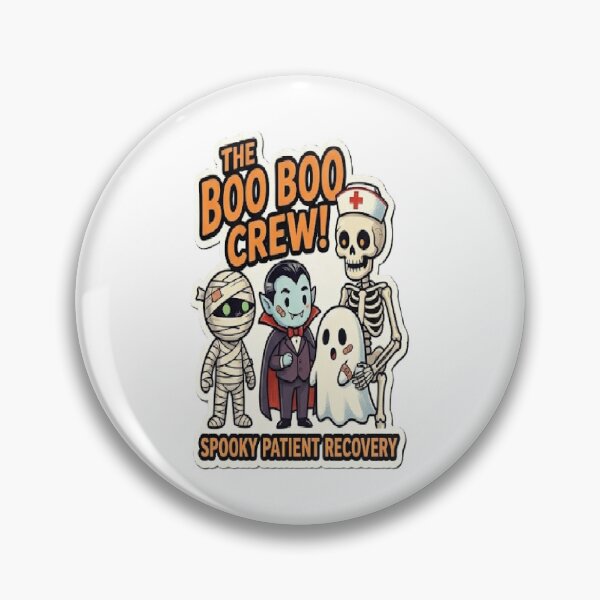 Item preview, The Boo Boo Crew Spooky Patient Recovery Nurse Halloween designed and sold by Mido-artister.