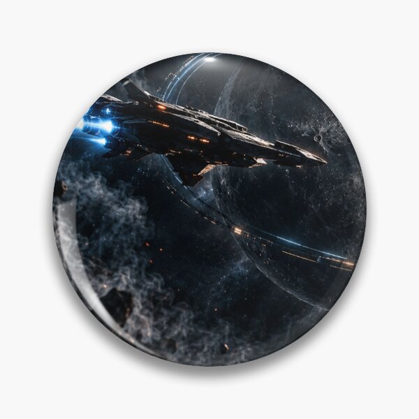 Item preview, Moon Orbit – Cinematic Spacecraft Sticker designed and sold by Studiohook.