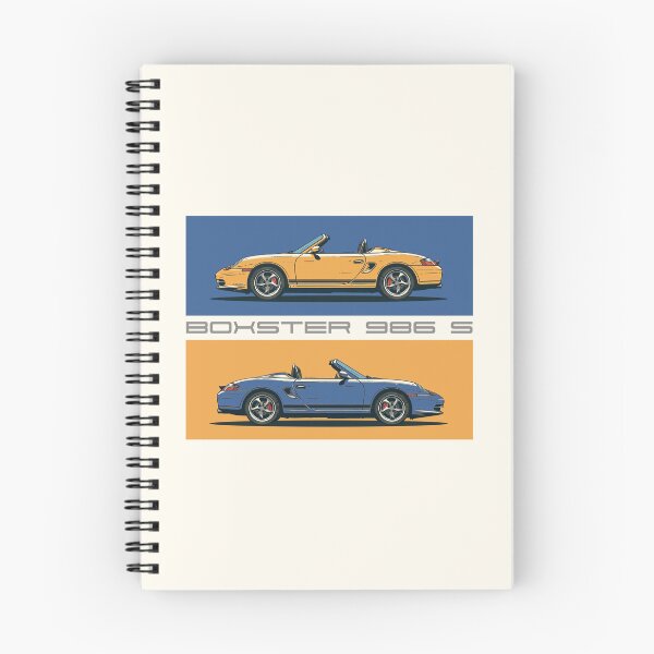 Item preview, 2 Porsche 986 Boxsters Blue and yellow illustration Essential  designed and sold by blackdogshop.