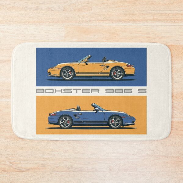 Item preview, 2 Porsche 986 Boxsters Blue and yellow illustration Essential  designed and sold by blackdogshop.