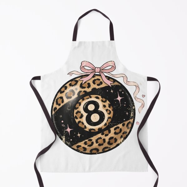 Item preview, Leopard 8 Ball Coquette Bow Pink designed and sold by mochiMooco.