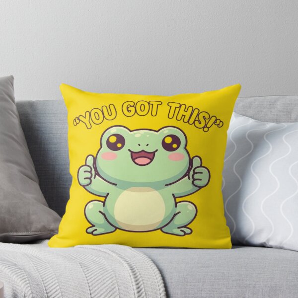 Item preview, You Got This Cute Frog Sticker designed and sold by lailakhalaf.