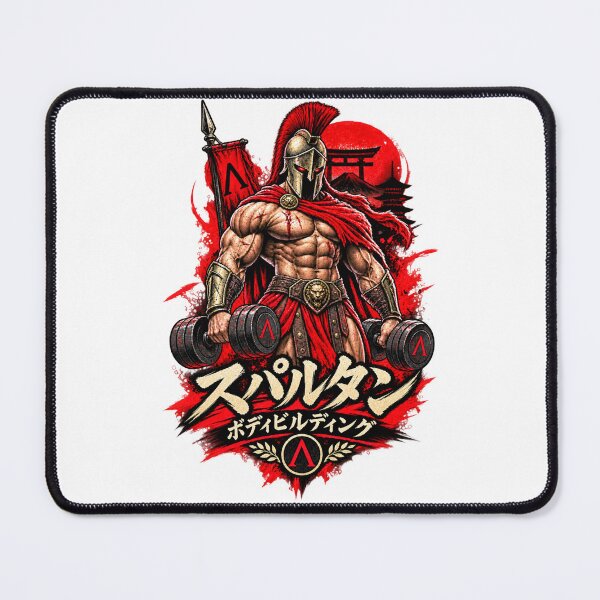 Item preview, Spartan Bodybuilding Gym Warrior - Japanese Grunge Art Manga Style designed and sold by Legacy Apparel Co..