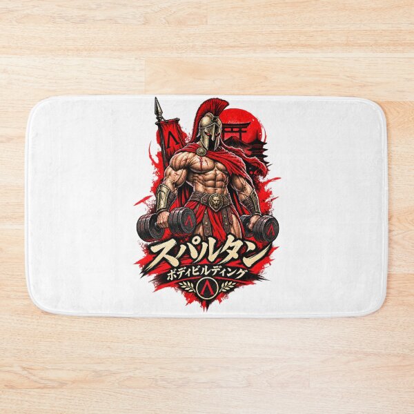 Item preview, Spartan Bodybuilding Gym Warrior - Japanese Grunge Art Manga Style designed and sold by Legacy Apparel Co..