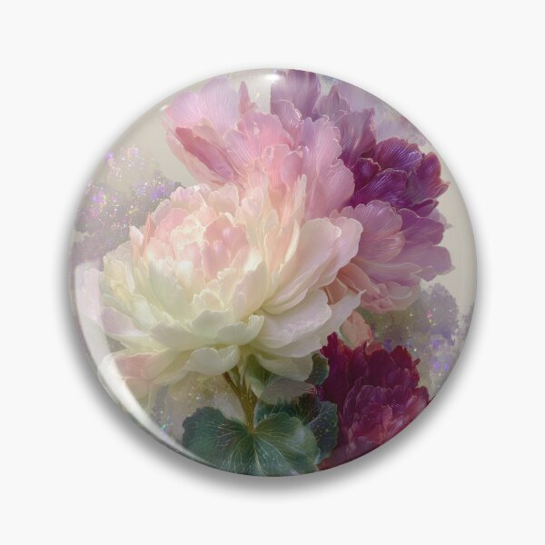 Item preview, Ethereal Flowers – Pink and Purple Spiritual Botanical Art designed and sold by All Souls Dream.