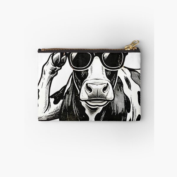 Item preview, Funny Cool Cow Wearing Sunglasses Herd That Farmer Pun designed and sold by w66aboo.