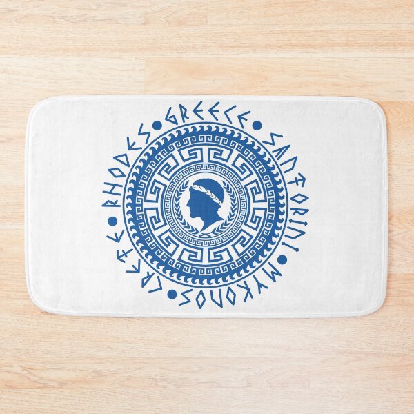 Item preview, Greece Island Laurel Mandala Travel Emblem Design designed and sold by FaeryNuff.