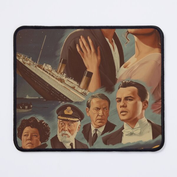 Item preview, Titanic Inspired Original Custom Vintage Movie Poster Wall Art designed and sold by Cool Robot Bro..