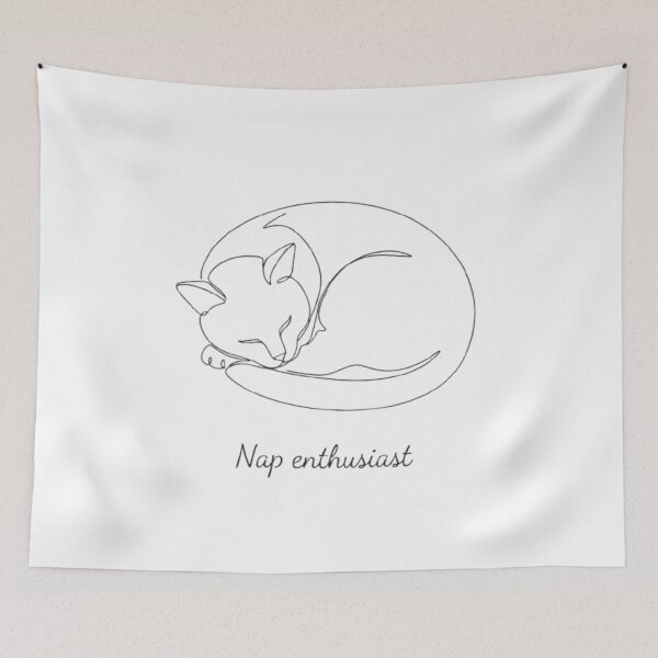 Item preview, Nap Enthusiast Professional Sleeping Cat designed and sold by PrintforDesign.