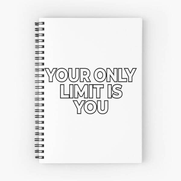 Item preview, YOUR ONLY LIMIT IS YOU - Motivational Typography designed and sold by Leader  Shirt.